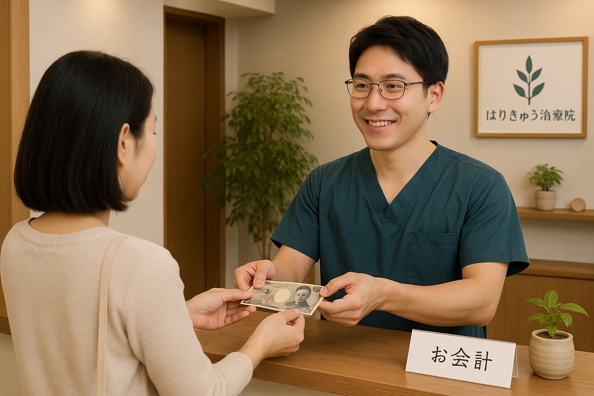 施術後のご説明の様子